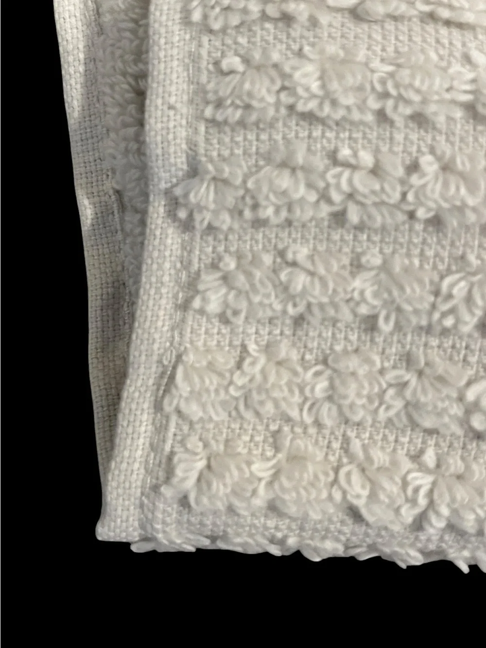 Parachute Terry Dot Towel Parchment Washcloth Bone Ivory Set of 2 NWT Bath